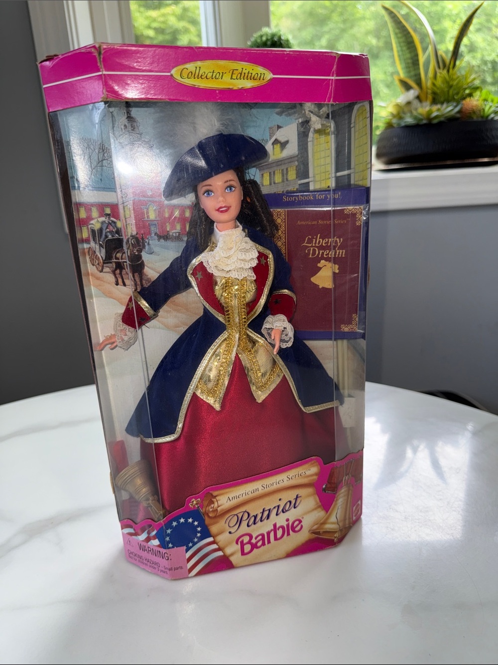 Barbie Patriot Doll in Navy, Red & Gold Historic Gown